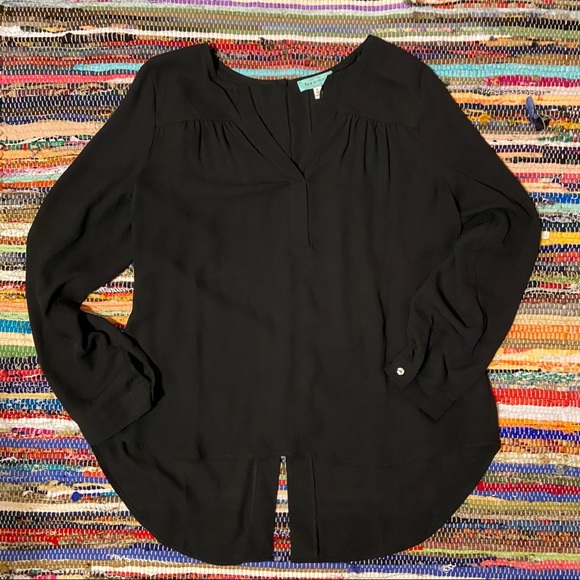 Women’s Black Blouse Sz Large - Picture 5 of 6